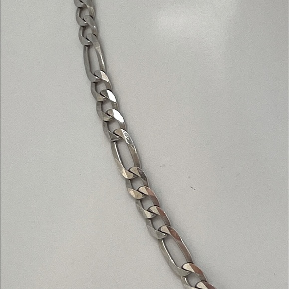 925 Sterling Silver Figaro Choker ⛓ - Picture 9 of 11